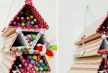 创意纸板笔袋DIY 纸板笔袋的制作方法