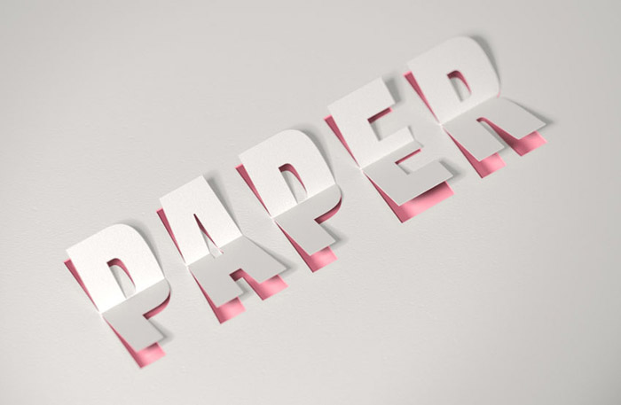 PS利用3D工具制作逼真的折叠纸张字