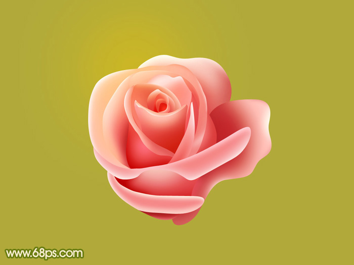 PS怎么制作粉嫩的玫瑰花