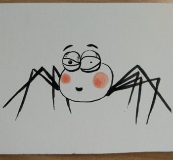 DIY手绘蜘蛛插画教程