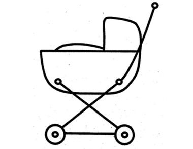 婴儿车简笔画怎么画