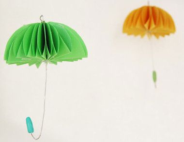 怎么制作折纸雨伞挂饰？折纸雨伞挂饰手工DIY视频教程