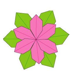 怎样制作折纸圣诞花 折纸圣诞花的方法