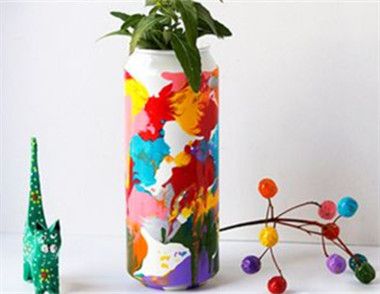 【废物利用】怎么用易拉罐做一个花瓶