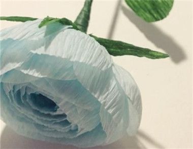 【折纸手工】如何用皱纹纸制作一朵牡丹花