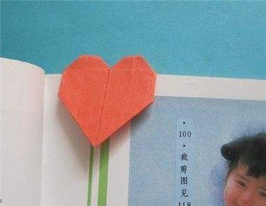 爱心书签怎么制作 折纸爱心书签的制作方法