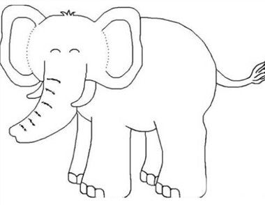怎么快速画一个大象