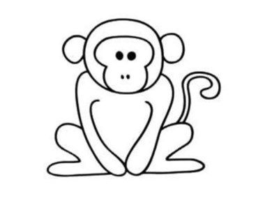 一只可爱的小猴子是怎样画出来的