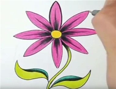 怎么画一朵好看的花