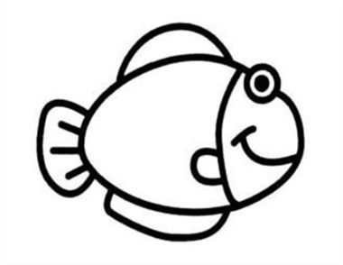 怎么画一幅小鱼简笔画