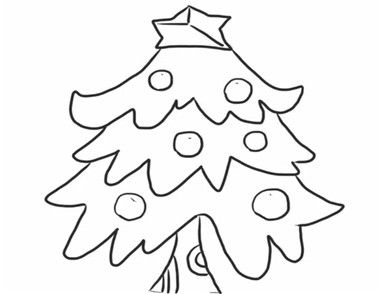怎么画一棵圣诞树