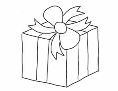 礼品盒的简笔画教程