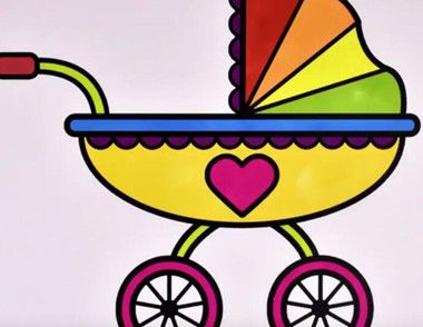 婴儿车的简笔画是怎么画