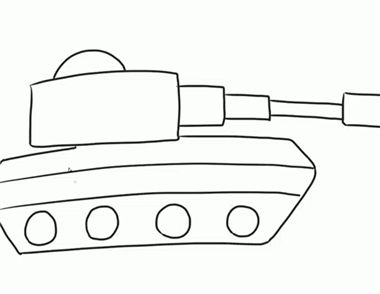 坦克简笔画如何制作