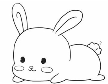 萌萌哒的小兔子简笔画
