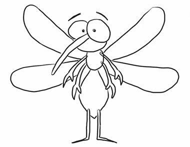 蚊子的简笔画教学   蚊子的简笔画图解步骤