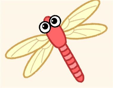 怎么画一只小蜻蜓