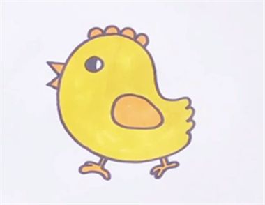 小鸡简笔画视频教学 小鸡简笔画怎么画