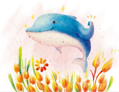 可爱的小海豚简笔画教程