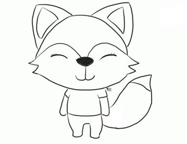 简单可爱的小狐狸简笔画如何制作