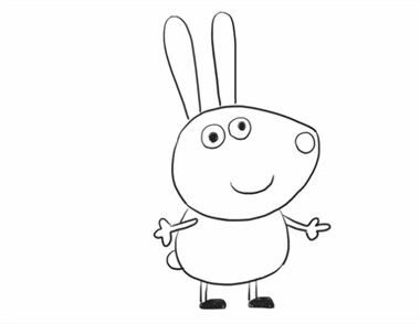 兔子简笔画教程 小猪佩奇之小兔子简笔画怎么画