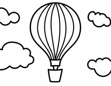 热气球简笔画教程 热气球怎么画