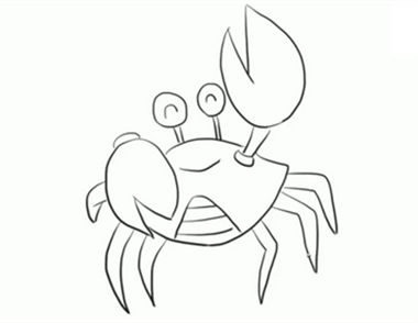 俏皮的螃蟹简笔画如何制作 俏皮的螃蟹简笔画怎么画