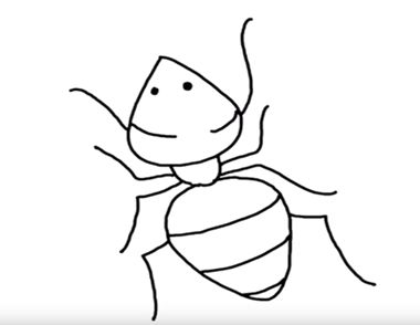 小蚂蚁的简笔画怎么画  如何用简笔画画一个蚂蚁