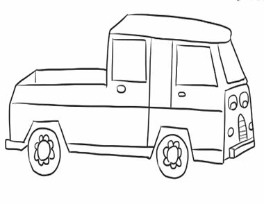 大卡车简笔画视频教学 大卡车简笔画怎么画形象