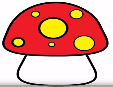 小蘑菇简笔画教程 小蘑菇简笔画怎么画