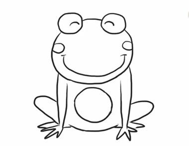 青蛙的简笔画教程  怎么画一只青蛙
