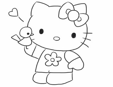 凯蒂猫简笔画视频教学 凯蒂猫简笔画怎么画
