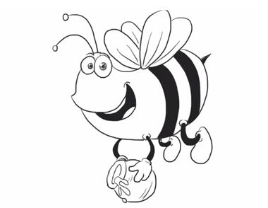 怎样画小蜜蜂简笔画  小蜜蜂简笔画图解步骤