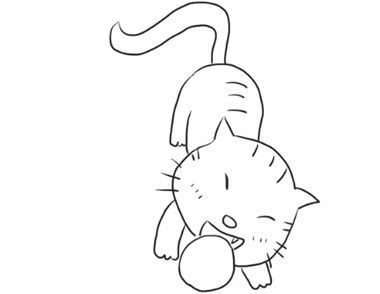 玩耍的猫简笔画视频教学 玩耍的猫简笔画怎么画
