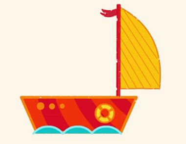 小帆船的简笔画视频教程 怎么画一艘小帆船的简笔画