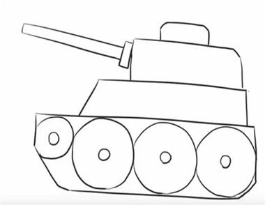 坦克怎么画 大坦克简笔画教程