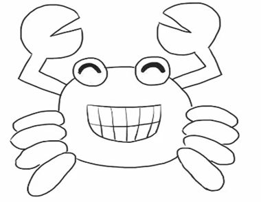 开心的螃蟹简笔画视频教学 开心的螃蟹简笔画怎么画