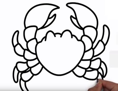小螃蟹简笔画怎么画 小螃蟹简笔画教程