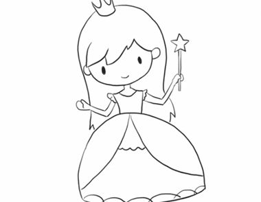 魔法公主简笔画教程 怎么画魔法公主