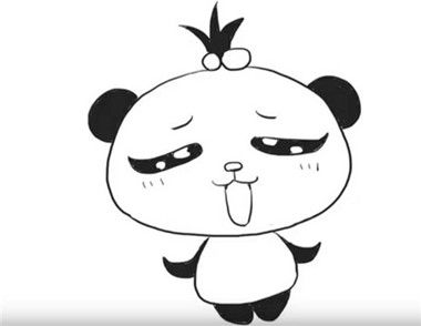 熊猫怎么画 跳舞的熊猫简笔画教程