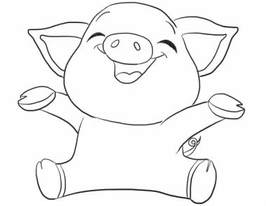 开心笑的小猪简笔画教程 开心笑的小猪简笔画图解步骤