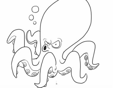 章鱼简笔画教程 怎么画章鱼