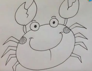 螃蟹先生简笔画教程 螃蟹先生怎么画