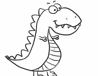 可爱的恐龙简笔画教程 怎么画一只可爱的恐龙呢