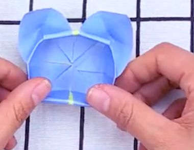 折纸艺术 教你折带耳朵的收纳盒