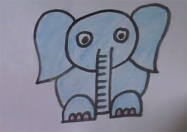 大象简笔画怎么画 大象简笔画步骤