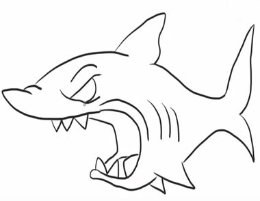 鲨鱼简笔画 简笔画步骤是什么