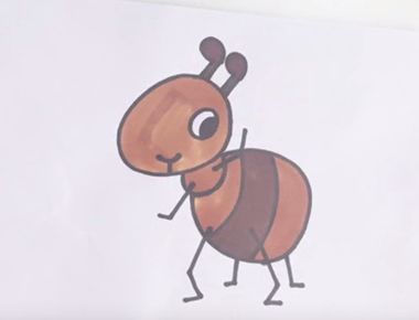 小蚂蚁简笔画画法 小蚂蚁简笔画图解
