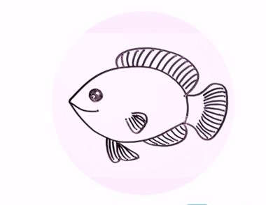 1分钟小鱼简笔画 简单的鱼简笔画怎么画