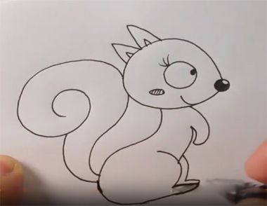 松鼠简笔画画法 松鼠简笔画怎么画